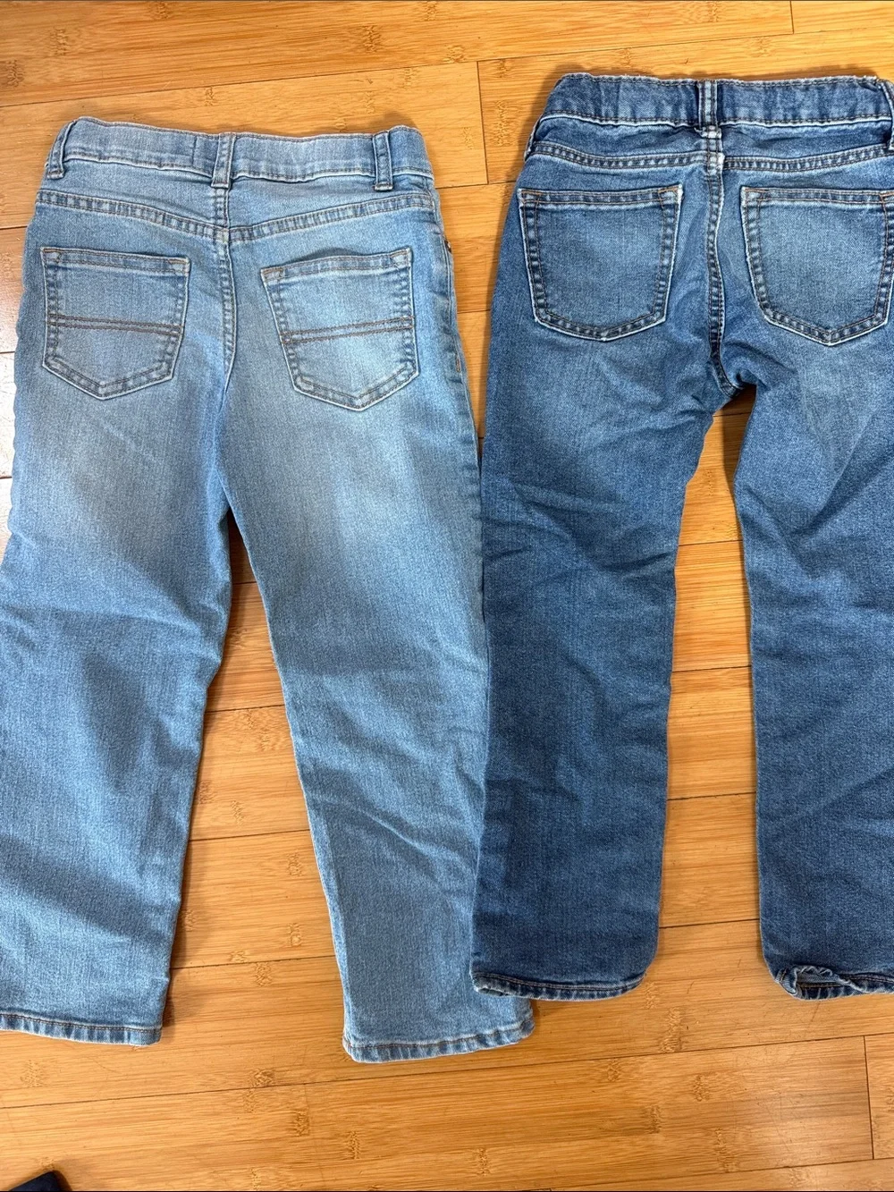 2 pairs Kids Light Blue Denim Jeans - size 6